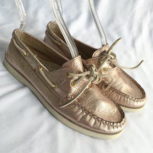 rose gold sperrys macy's